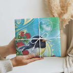 New Zealand Tomtit Wrapping Paper Maori Koru With Pohutukawa Galaxy Style