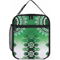 New Zealand Lunch Bag Poutama Mix Green Taniko Inspired Art