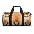 New Zealand Duffle Bag Poutama Mix Orange Taniko Inspired Art