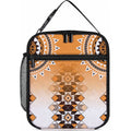 New Zealand Lunch Bag Poutama Mix Orange Taniko Inspired Art