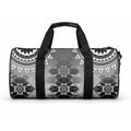 New Zealand Duffle Bag Poutama Mix Gray Taniko Inspired Art