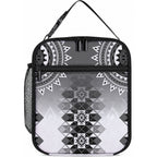 New Zealand Lunch Bag Poutama Mix Gray Taniko Inspired Art