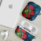 New Zealand Matariki Piwakawaka AirPods Case Maori Koru With Pohutukawa Flowers