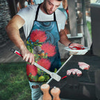 New Zealand Matariki Piwakawaka Apron Maori Koru With Pohutukawa Flowers