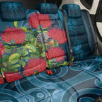 New Zealand Matariki Piwakawaka Back Car Seat Cover Maori Koru With Pohutukawa Flowers