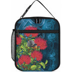 New Zealand Matariki Piwakawaka Lunch Bag Maori Koru With Pohutukawa Flowers