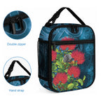 New Zealand Matariki Piwakawaka Lunch Bag Maori Koru With Pohutukawa Flowers