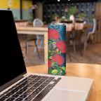 New Zealand Matariki Piwakawaka Skinny Tumbler Maori Koru With Pohutukawa Flowers