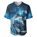 New Zealand Matariki Baseball Jersey Pigeon Kereru Maori Fern Art