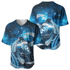 New Zealand Matariki Baseball Jersey Pigeon Kereru Maori Fern Art