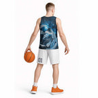 New Zealand Matariki Basketball Jersey Pigeon Kereru Maori Fern Art