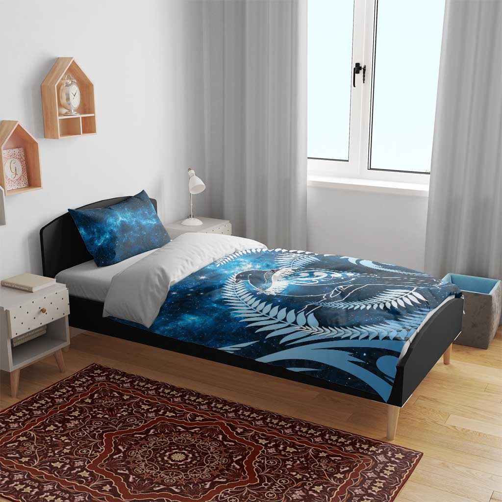 New Zealand Matariki Bedding Set Pigeon Kereru Maori Fern Art