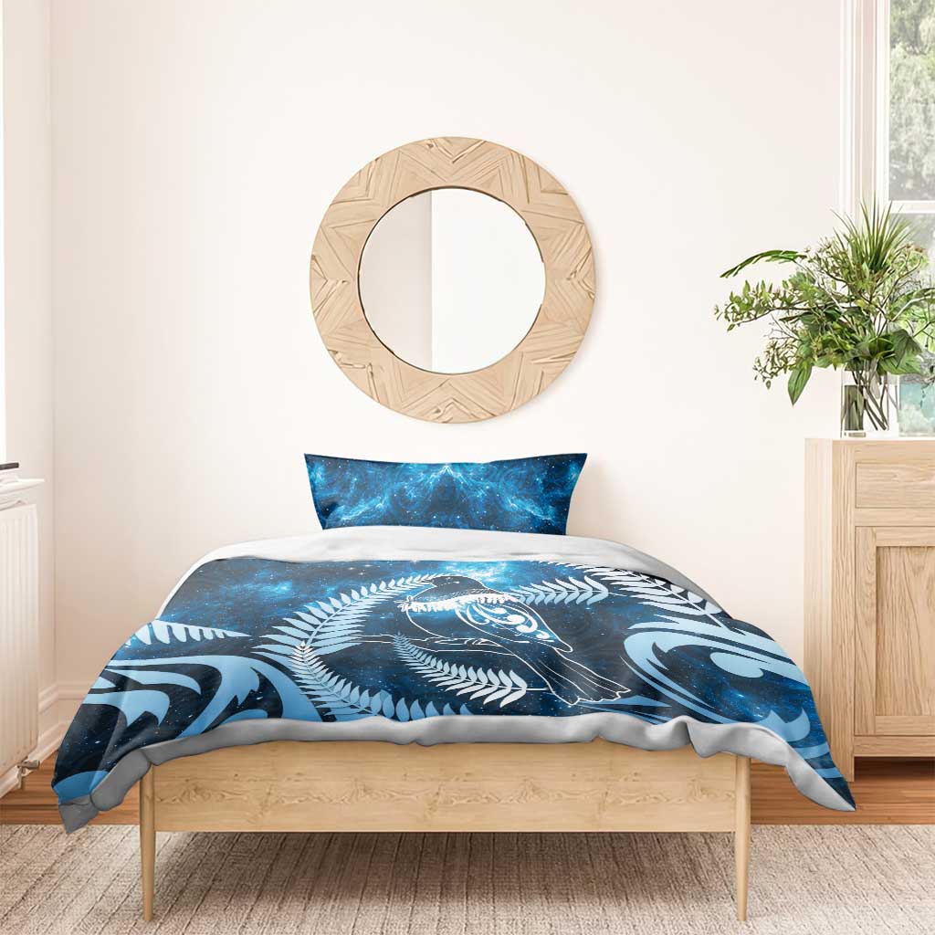 New Zealand Matariki Bedding Set Pigeon Kereru Maori Fern Art