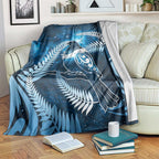 New Zealand Matariki Blanket Pigeon Kereru Maori Fern Art