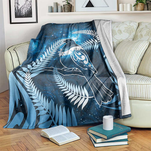 New Zealand Matariki Blanket Pigeon Kereru Maori Fern Art