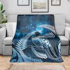 New Zealand Matariki Blanket Pigeon Kereru Maori Fern Art