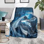 New Zealand Matariki Blanket Pigeon Kereru Maori Fern Art