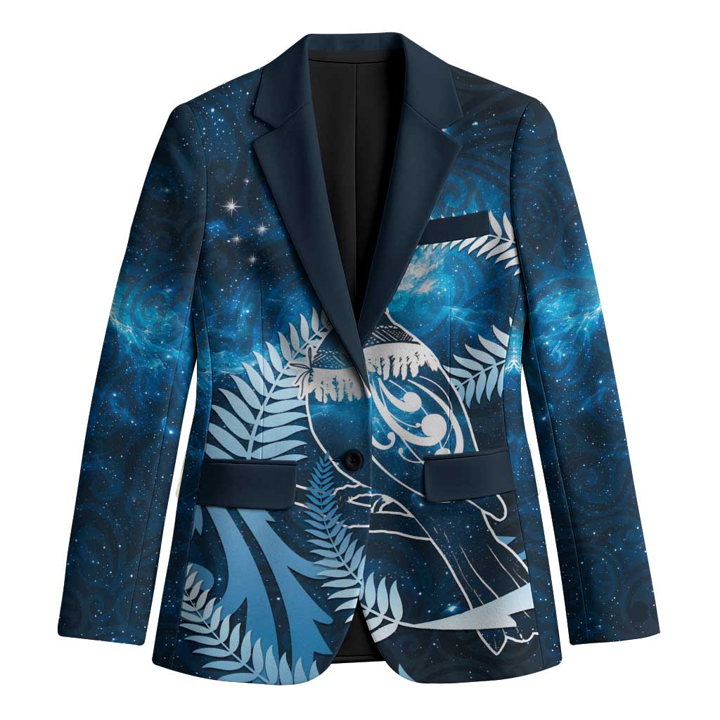New Zealand Matariki Blazer Pigeon Kereru Maori Fern Art