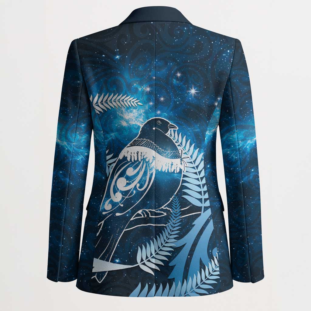 New Zealand Matariki Blazer Pigeon Kereru Maori Fern Art