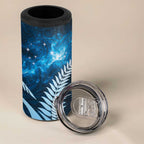 New Zealand Matariki 4 in 1 Can Cooler Tumbler Pigeon Kereru Maori Fern Art