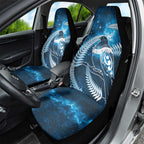 New Zealand Matariki Car Seat Cover Pigeon Kereru Maori Fern Art