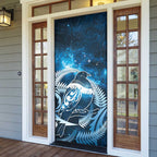 New Zealand Matariki Door Cover Pigeon Kereru Maori Fern Art