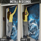 New Zealand Matariki Door Cover Pigeon Kereru Maori Fern Art