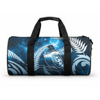 New Zealand Matariki Duffle Bag Pigeon Kereru Maori Fern Art