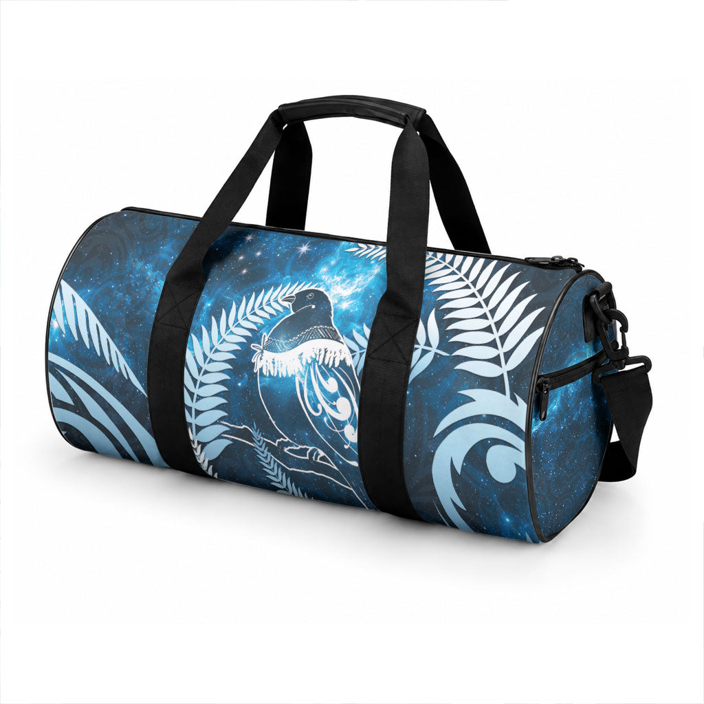 New Zealand Matariki Duffle Bag Pigeon Kereru Maori Fern Art