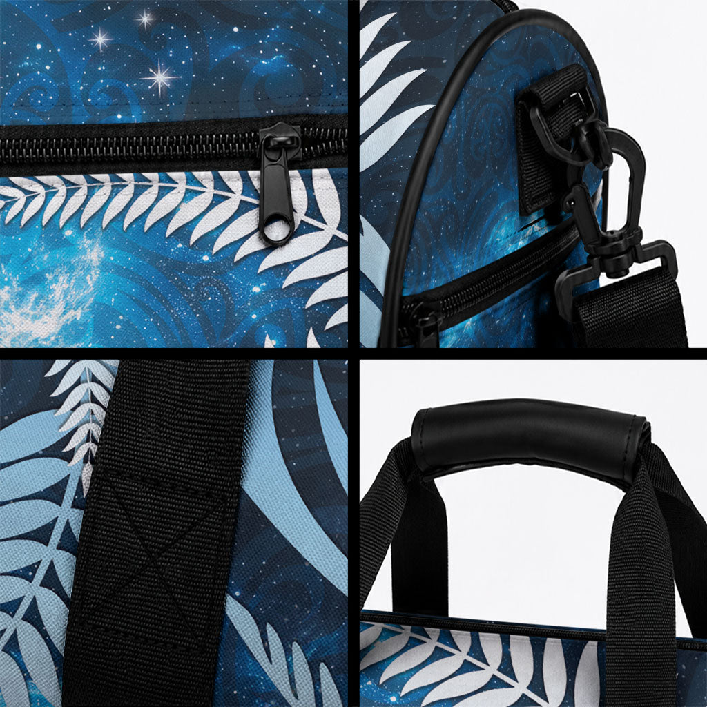New Zealand Matariki Duffle Bag Pigeon Kereru Maori Fern Art
