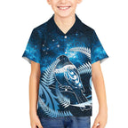 New Zealand Matariki Hawaiian Shirt Pigeon Kereru Maori Fern Art