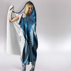 New Zealand Matariki Hooded Blanket Pigeon Kereru Maori Fern Art