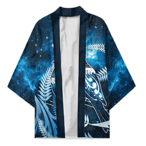 New Zealand Matariki Kimono Pigeon Kereru Maori Fern Art