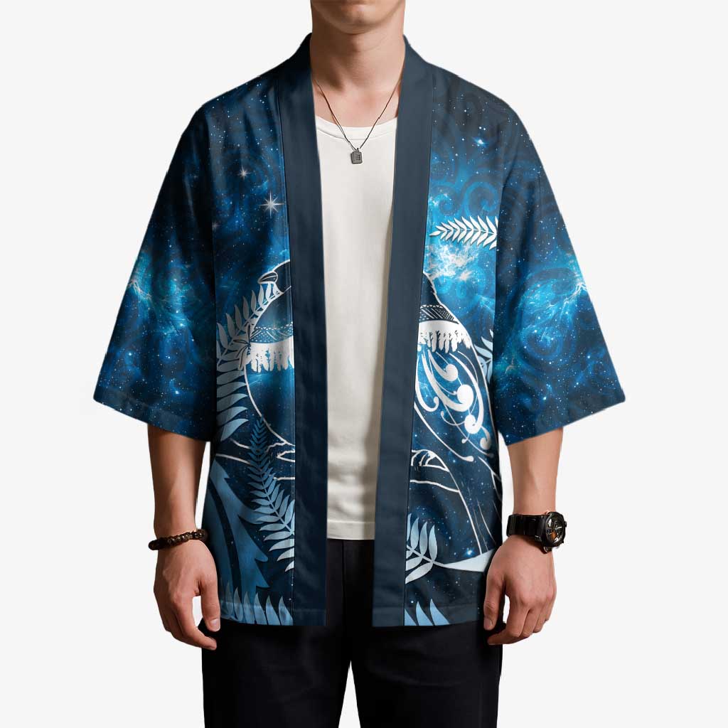 New Zealand Matariki Kimono Pigeon Kereru Maori Fern Art