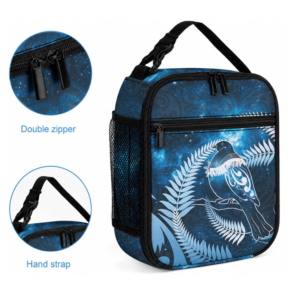 New Zealand Matariki Lunch Bag Pigeon Kereru Maori Fern Art