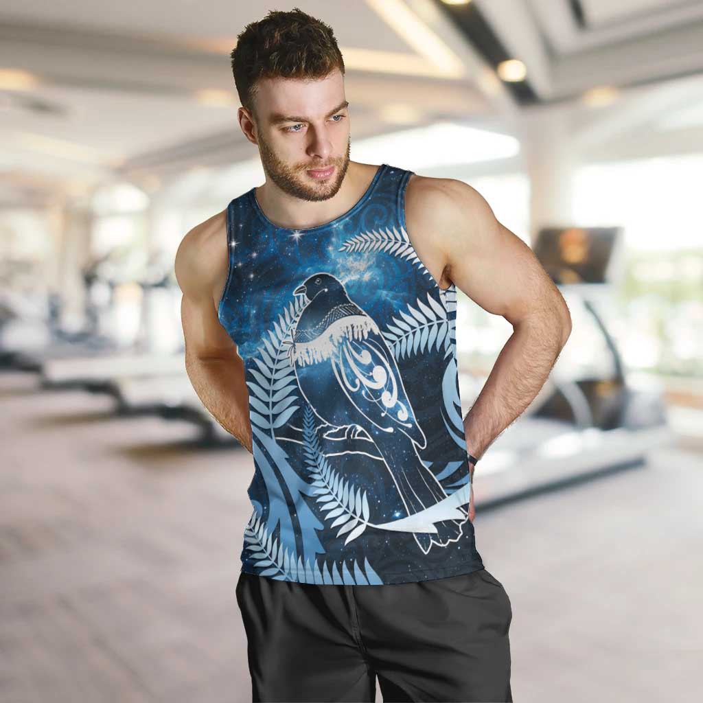 New Zealand Matariki Men Tank Top Pigeon Kereru Maori Fern Art