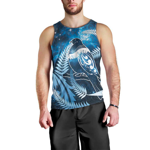 New Zealand Matariki Men Tank Top Pigeon Kereru Maori Fern Art