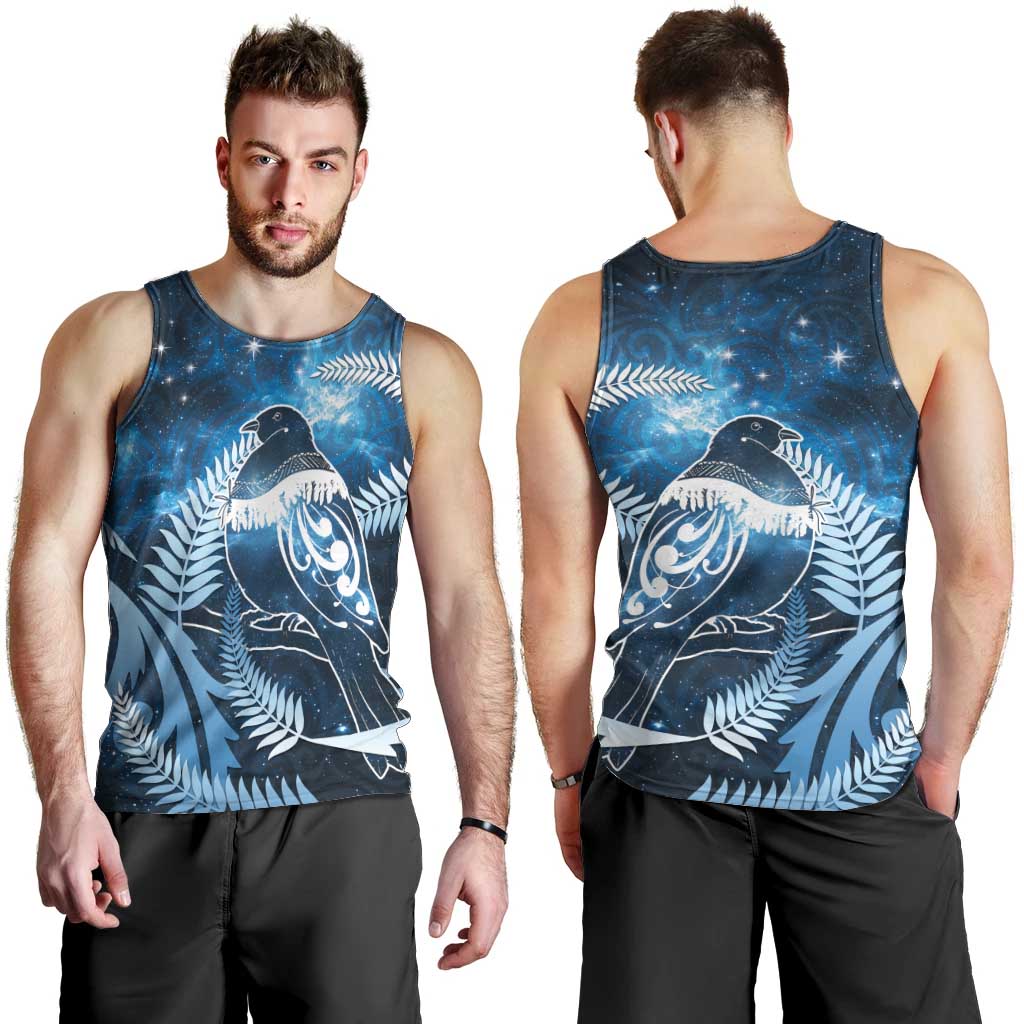 New Zealand Matariki Men Tank Top Pigeon Kereru Maori Fern Art