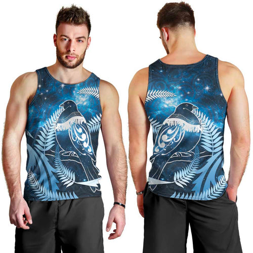 New Zealand Matariki Men Tank Top Pigeon Kereru Maori Fern Art
