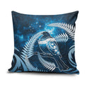 New Zealand Matariki Pillow Cover Pigeon Kereru Maori Fern Art