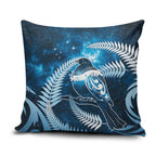 New Zealand Matariki Pillow Cover Pigeon Kereru Maori Fern Art