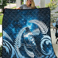 New Zealand Matariki Quilt Pigeon Kereru Maori Fern Art