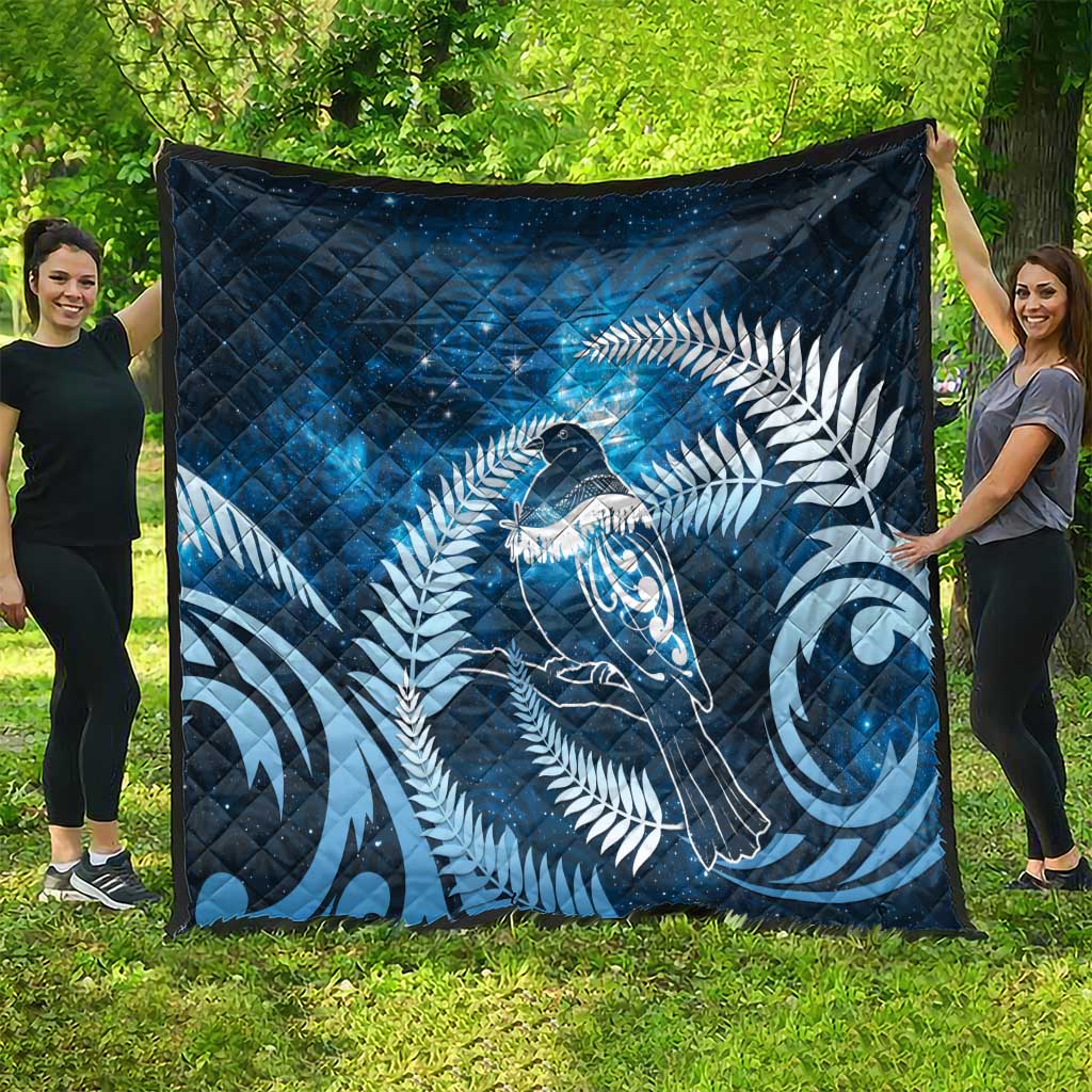 New Zealand Matariki Quilt Pigeon Kereru Maori Fern Art