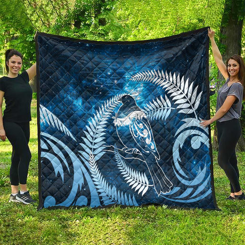 New Zealand Matariki Quilt Pigeon Kereru Maori Fern Art