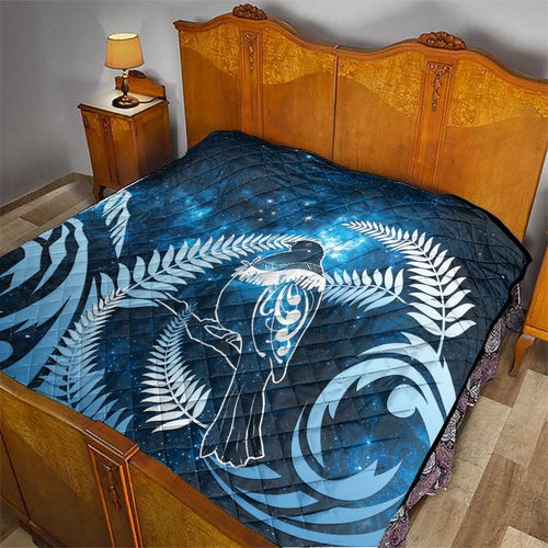 New Zealand Matariki Quilt Pigeon Kereru Maori Fern Art