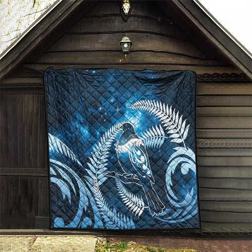 New Zealand Matariki Quilt Pigeon Kereru Maori Fern Art