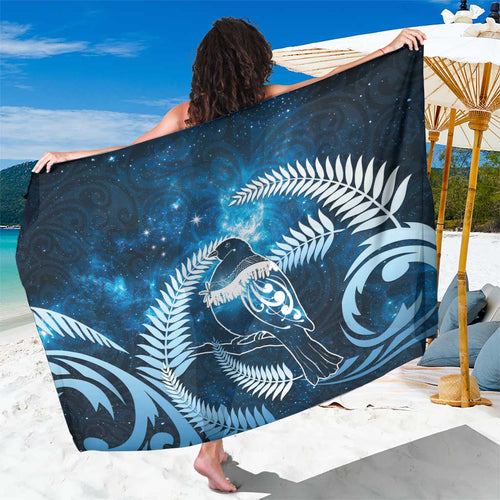 New Zealand Matariki Sarong Pigeon Kereru Maori Fern Art