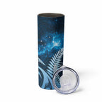 New Zealand Matariki Skinny Tumbler Pigeon Kereru Maori Fern Art