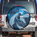 New Zealand Matariki Spare Tire Cover Pigeon Kereru Maori Fern Art