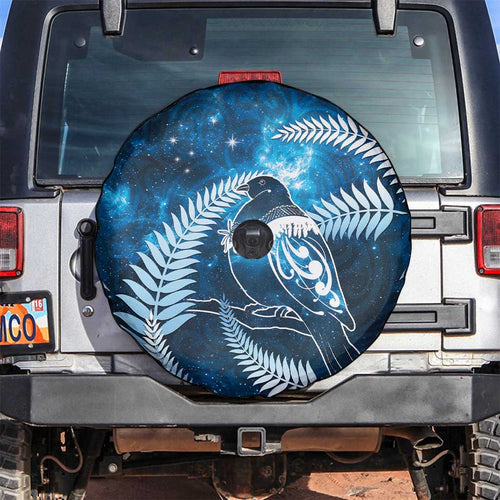New Zealand Matariki Spare Tire Cover Pigeon Kereru Maori Fern Art